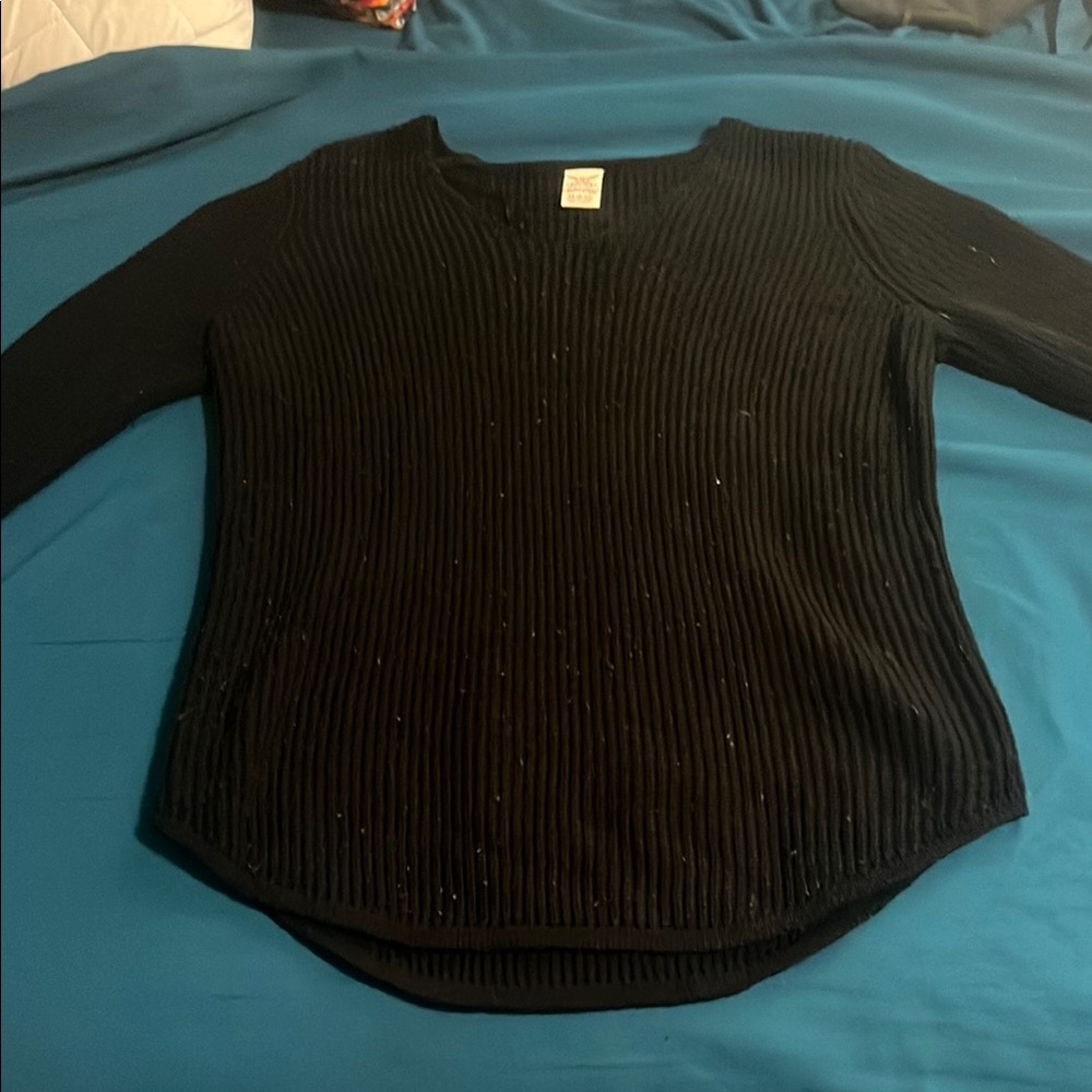 Faded Glory Black Crew Neck Sweater
